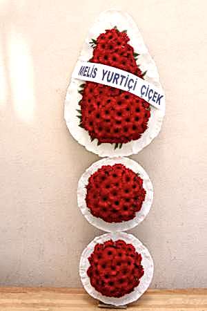 Üç Katlı Kırmızı Ayaklı Sepet