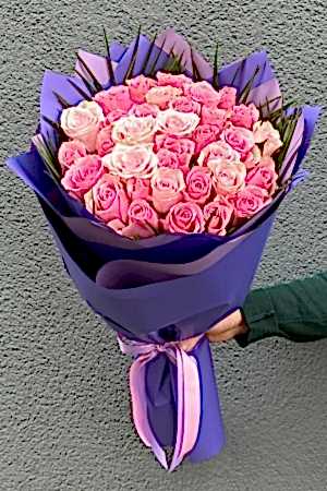 35 Pembe Gül Buketi