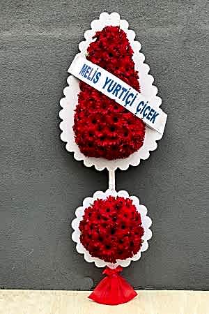 Çiftli Kırmızı Ayaklı Sepet